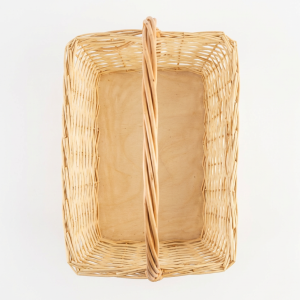 Корзина плетёная квадратная с ручкой, 30×23 см - арт. 0/2