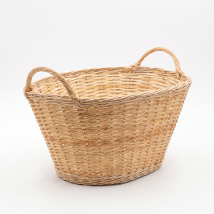 Корзина плетёная из ивовой лозы с ручками, овальная, 62×40×32 см - арт. 0/49 Корзина плетёная из ивовой лозы с ручками, овальная, 62×40×32 см - арт. 0/49