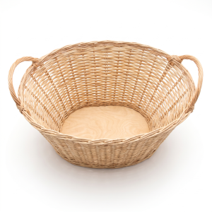 Корзина плетёная из ивовой лозы с ручками, овальная, 62×40×32 см - арт. 0/49 Корзина плетёная из ивовой лозы с ручками, овальная, 62×40×32 см - арт. 0/49